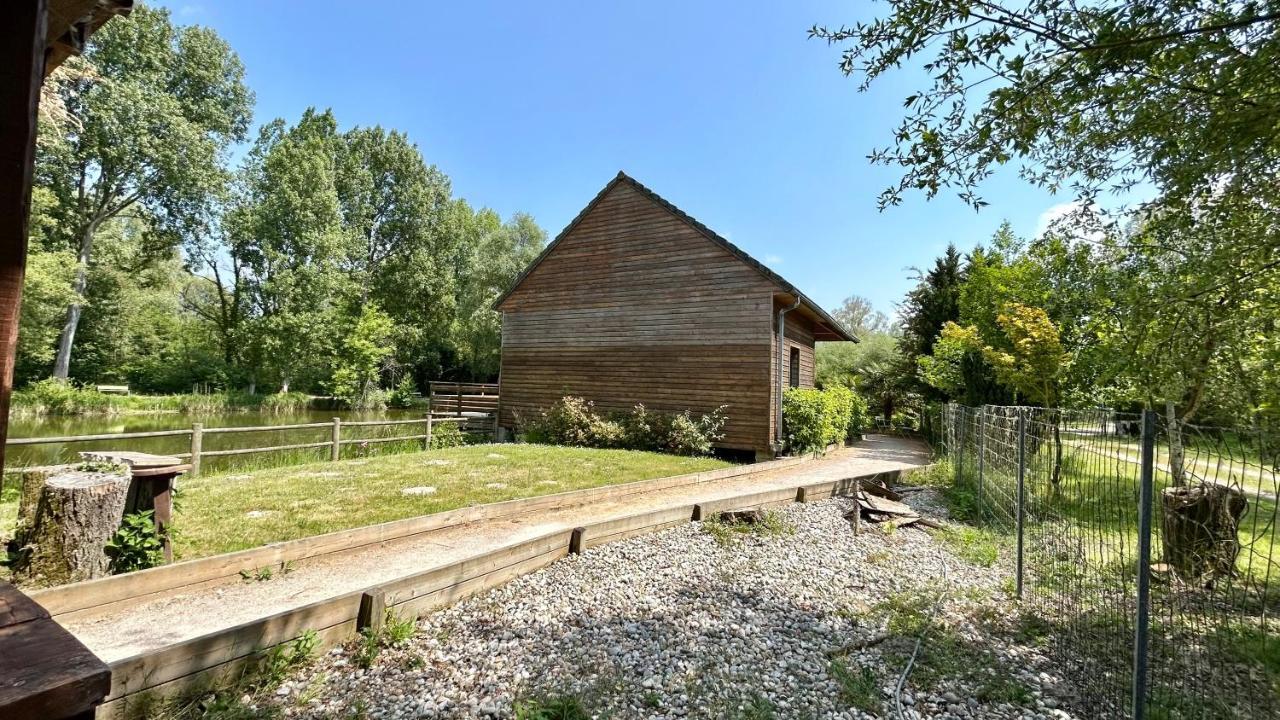Chalet Avec Terrasse Sur Pilotis Vue Sur L'Etang Rue  Zewnętrze zdjęcie