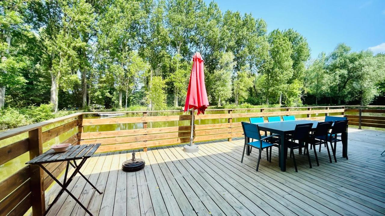 Chalet Avec Terrasse Sur Pilotis Vue Sur L'Etang Rue  Zewnętrze zdjęcie