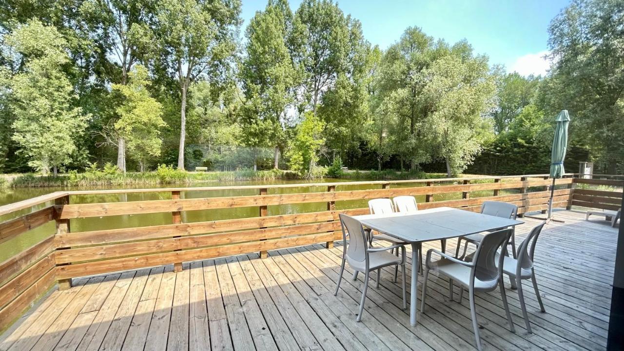 Chalet Avec Terrasse Sur Pilotis Vue Sur L'Etang Rue  Zewnętrze zdjęcie